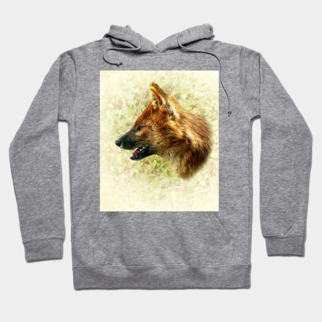 Asian wild dog Hoodie by Guardi